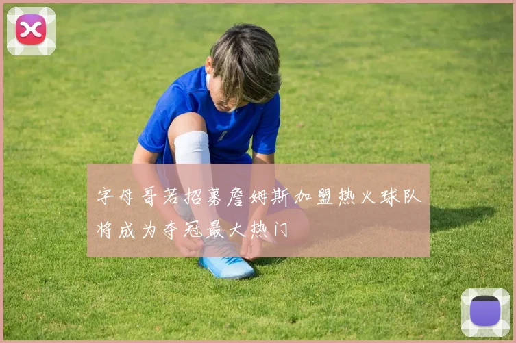 字母哥若招募詹姆斯加盟热火球队将成为夺冠最大热门